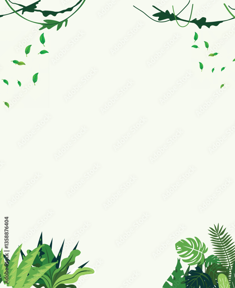 Fototapeta premium Green Leaf Vibe - Nature 