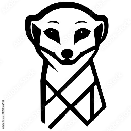 vector illustration of Meer Kat