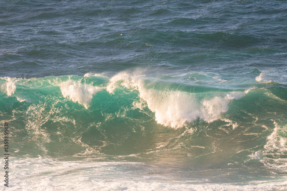 Big storm waves in Porto Moniz, on the Madeira Atlantic coastline