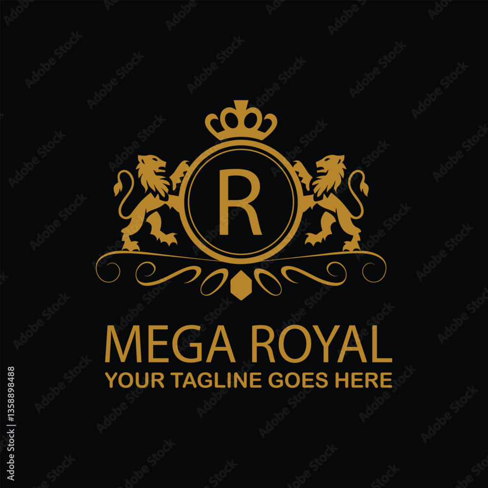 Fototapeta premium mega royal Logo template design