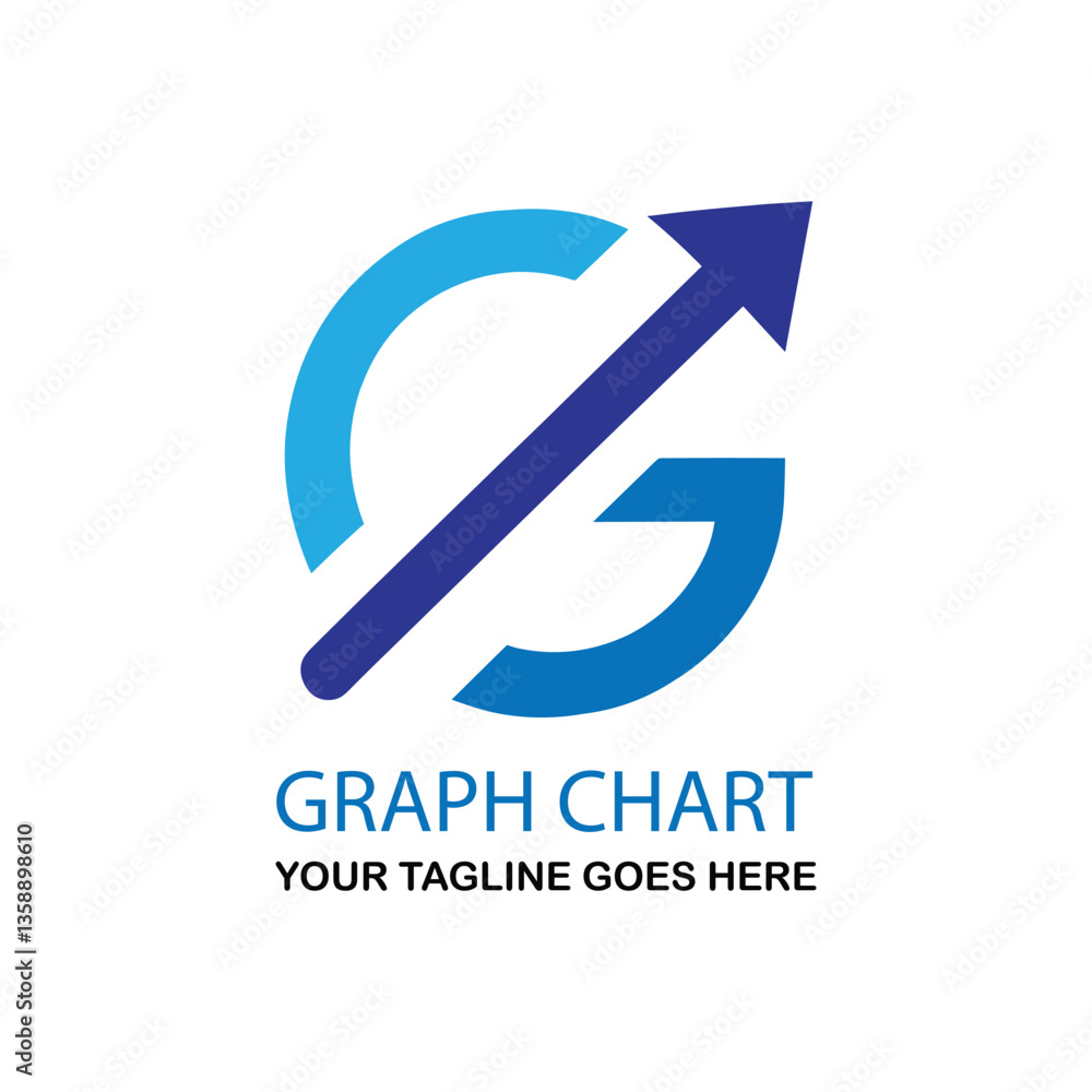 graph chat Logo template design