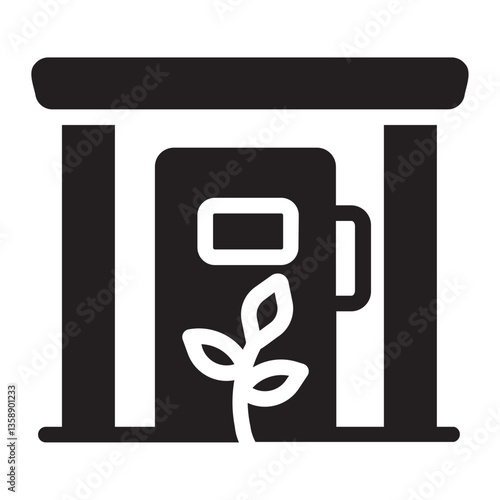 Biofuel  glyph icon