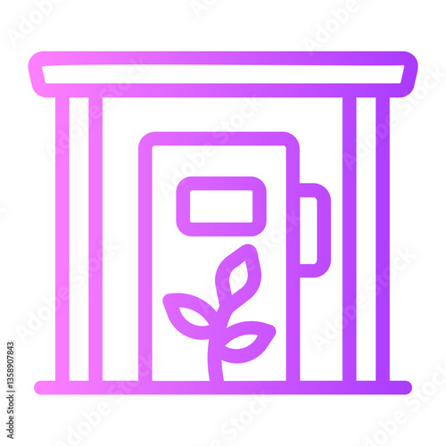 Biofuel  gradient icon