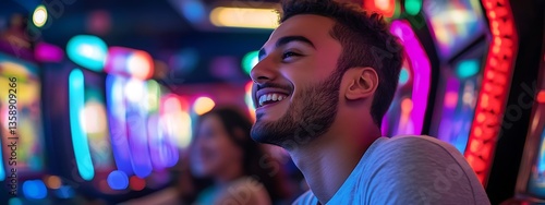 Wallpaper Mural Happy Man at a Casino Torontodigital.ca