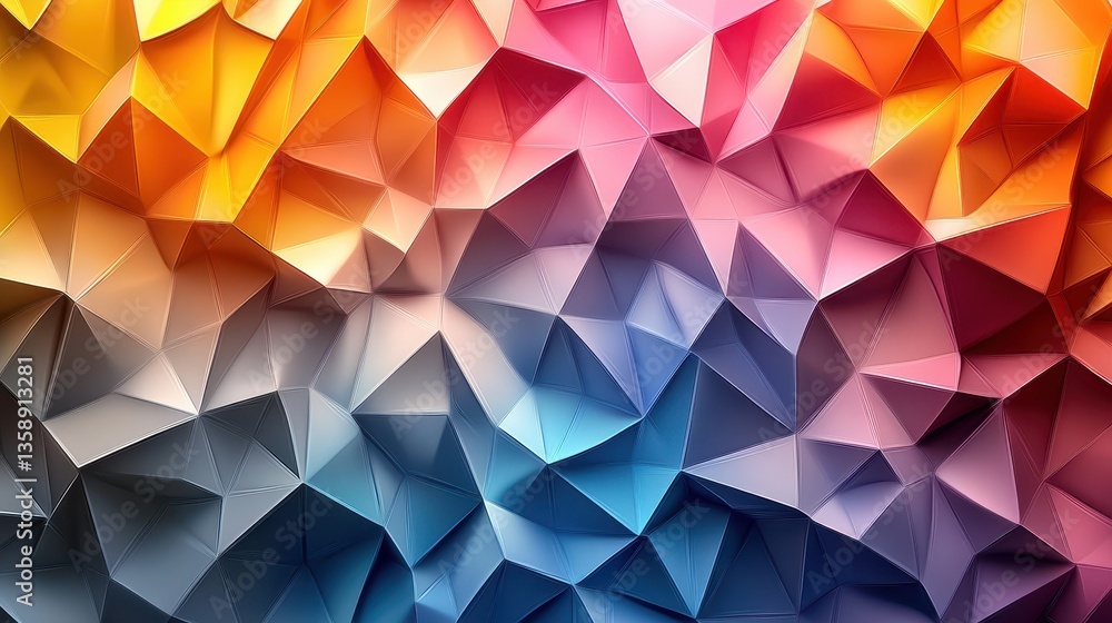 Abstract Polygonal Gradient Background Abstract Polygonal Gradient Background