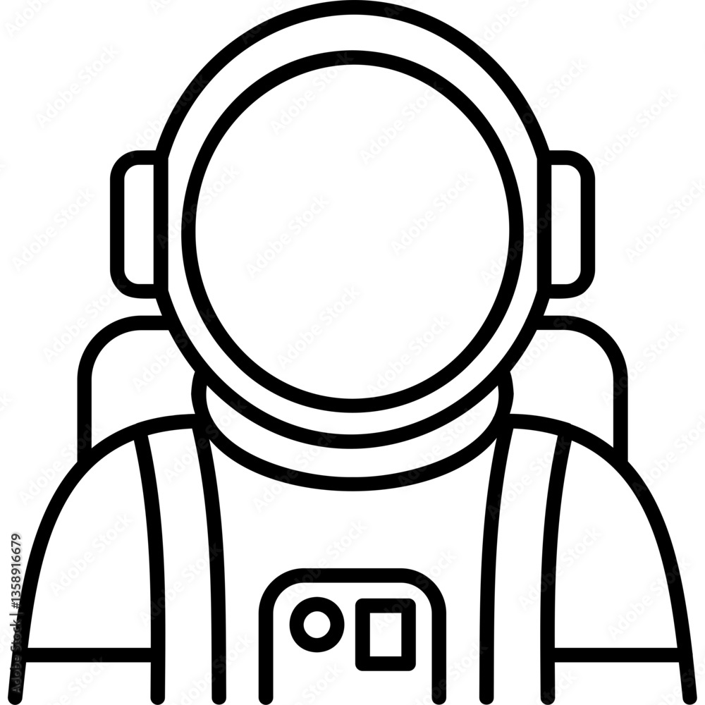 Obraz premium Astronaut Icon