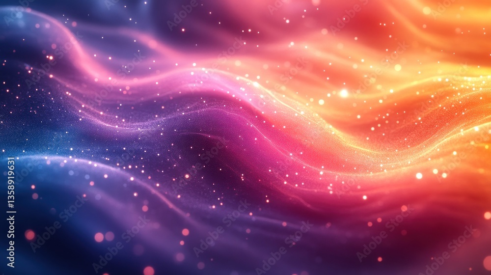 Abstract dynamic wavy lines of glowing particles. Background of flowing colors. Possible use website background, graphic design Abstract dynamic wavy lines of glowing particles. Background of flowing colors. Possible use website background, graphic design