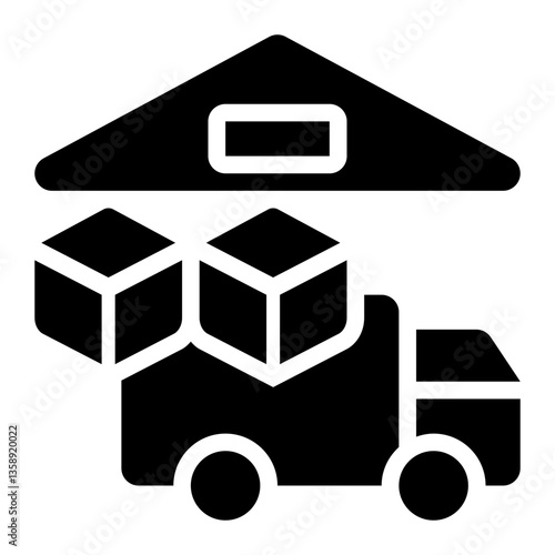 Wholesaler, Supplier, Vendor Glyph Solid Icon
