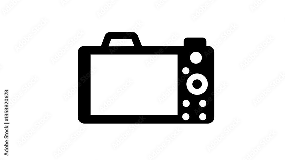 Photography camera icon animation. simple design camera icon. Photography camera icon animation. simple design camera icon.