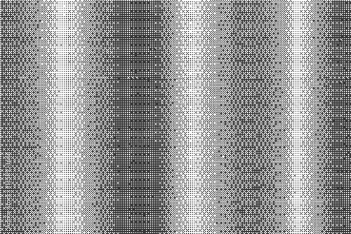 Bitmap striped gradient background. Textured dither retro game pattern. Vector abstract digital noisy wallpaper. Grunge glitch halftone wallpaper