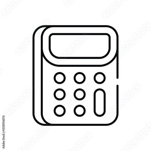 Calculator vector icon stock illustration