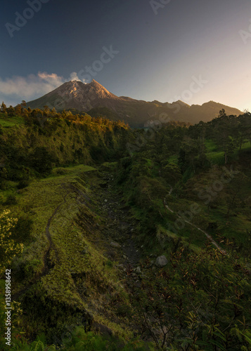 the beauty of mount merapi