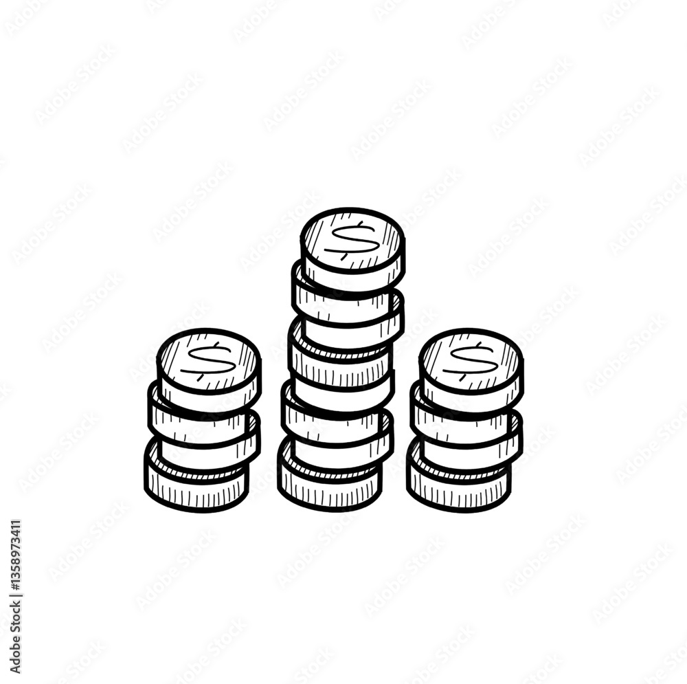 stacks of coins stacks of coins