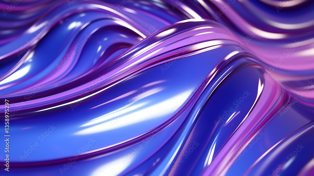 Serene purple and blue liquid swirls creating a hypnotic flow of vibrant colors with glossy reflections and smooth curves. Serene purple and blue liquid swirls creating a hypnotic flow of vibrant colors with glossy reflections and smooth curves.
