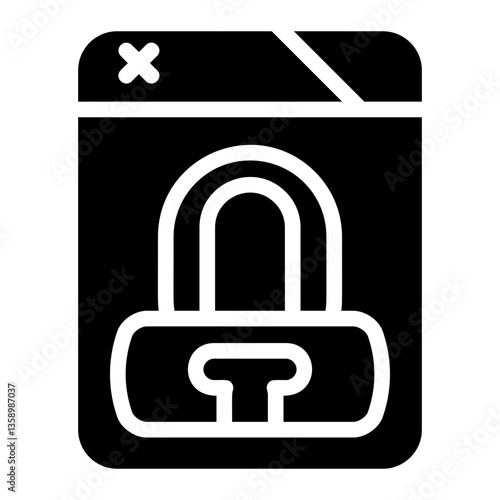 Encrypted Map Solid Icon