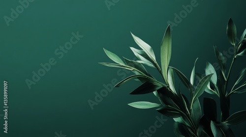 Wallpaper Mural Minimalist aesthetic with clean lines and smooth finish on a strong green background Torontodigital.ca