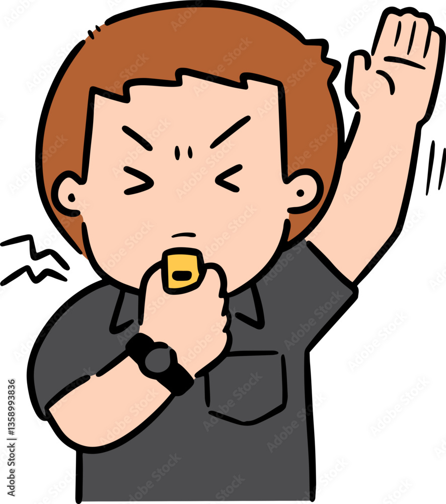 Illustration of referee Illustration of referee