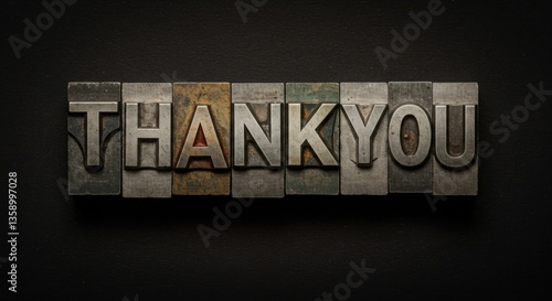 Vintage Thank You message.