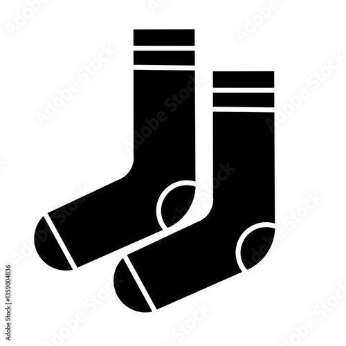 vector illustration of a pair of socks