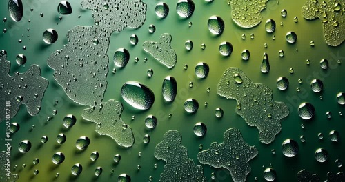 Black green frosted glass texture backdrop. Translucent effect. Diffused light at night. Background featuring light reflecting from behind opaque glass with a textured pattern. Colored frosted glass