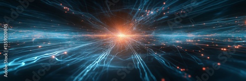 Abstract Network Design: A Futuristic Digital Connection