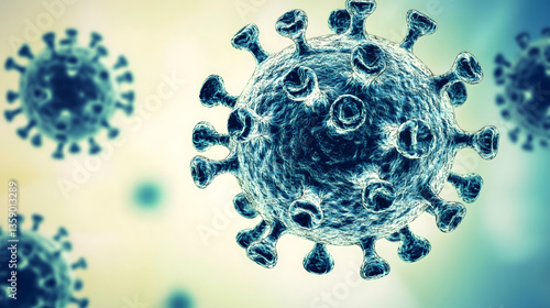 
Hepatitis c virus close-up pathogenic bacterium suitable for medical concepts