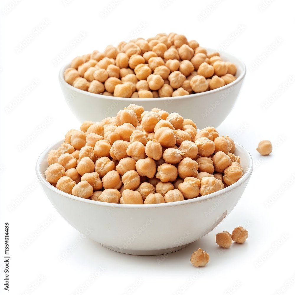 An isolated white bowl of dry, organic beans and lentils, healthy vegetarian ingredients An isolated white bowl of dry, organic beans and lentils, healthy vegetarian ingredients