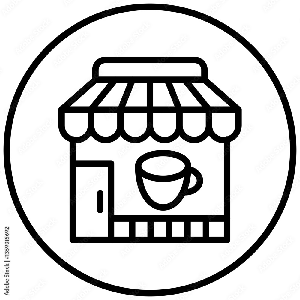 Vector Design Cafe Icon Style Vector Design Cafe Icon Style