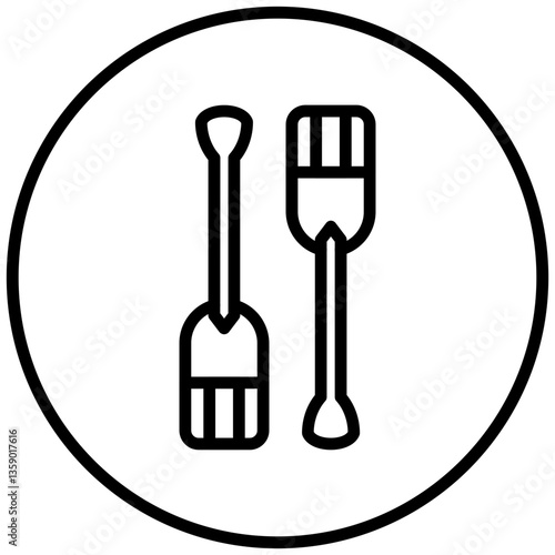 Vector Design Paddles Icon Style