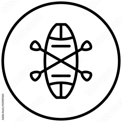Vector Design Kayak Icon Style