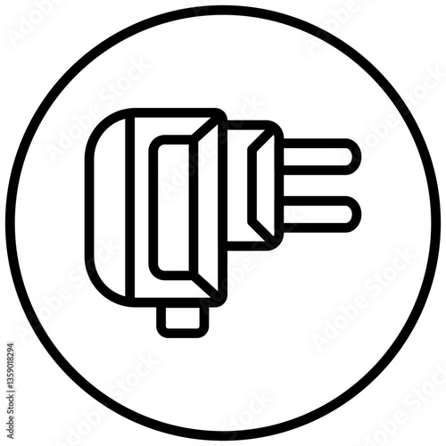 Vector Design Adapter Icon Style