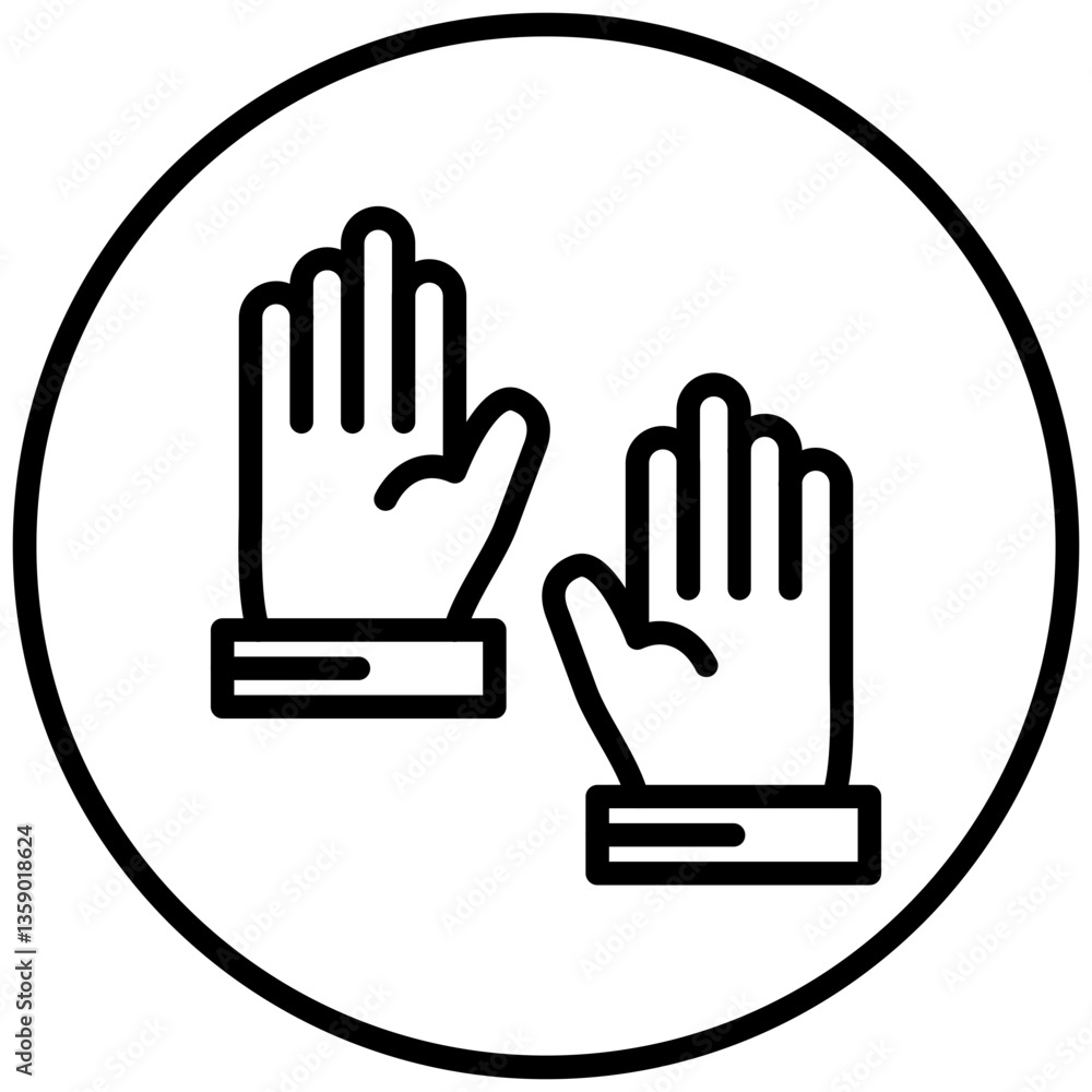 Obraz premium Gloves Icon Style