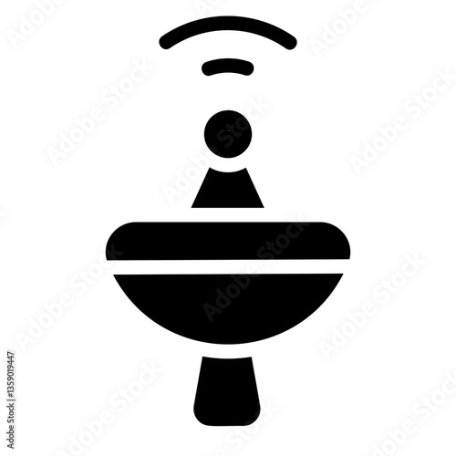 Antenna scape Solid Icon