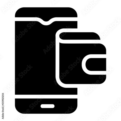 Digital wallet Solid Icon
