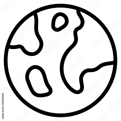 Earth Line Icon