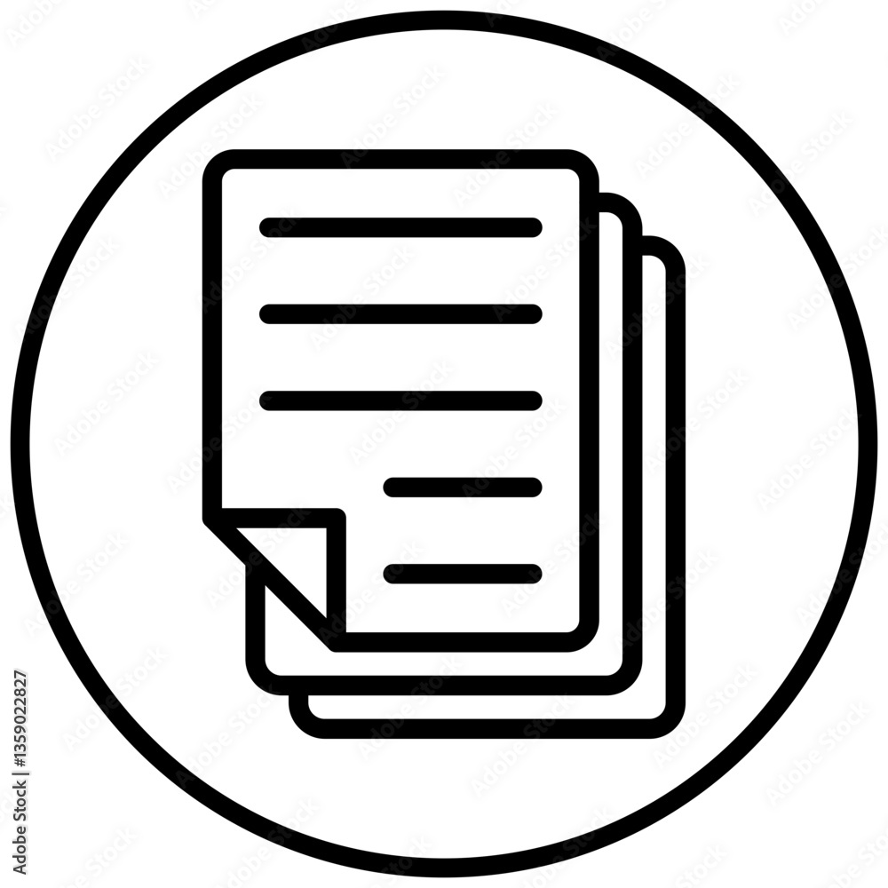Paper Icon Style Paper Icon Style