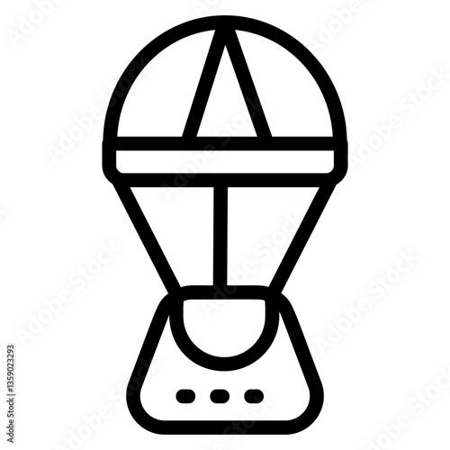 Landing module Line Icon