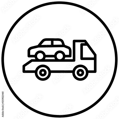 Car Shift Icon Style