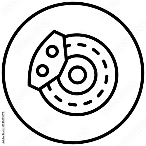 Brake Disc Icon Style