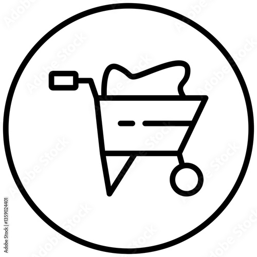Wheelbarrow Icon Style