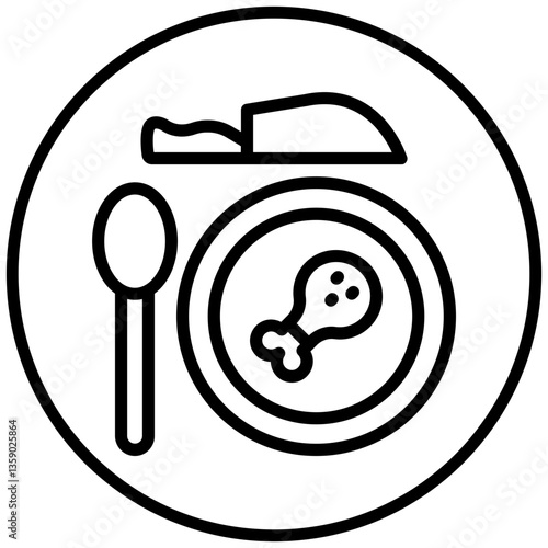 Dinner Icon Style