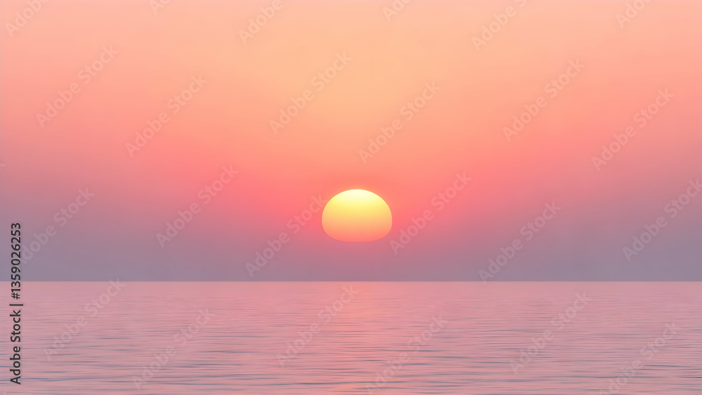 Earthen Dawn: Minimalist Sea Sunrise, Smooth Gradient of Earth Tones, Calm Waters Reflecting the Sky, A Scene of Grounded Serenity. Earthen Dawn: Minimalist Sea Sunrise, Smooth Gradient of Earth Tones, Calm Waters Reflecting the Sky, A Scene of Grounded Serenity.