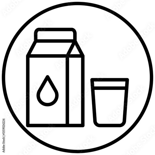 Milk Icon Style