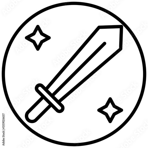Sword Toy Icon Style
