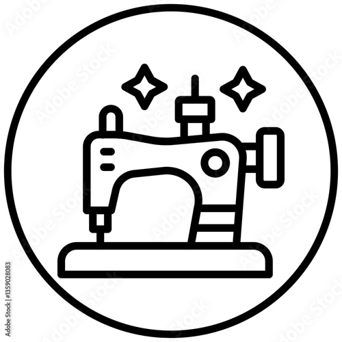 Sewing Machine Icon Style
