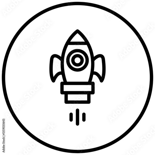 Space Booster Icon Style