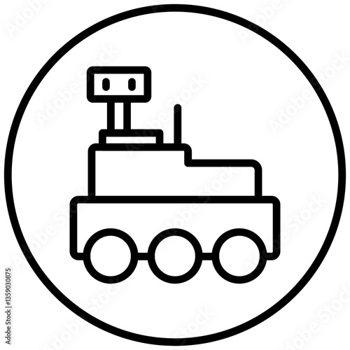 Mars Rover Icon Style