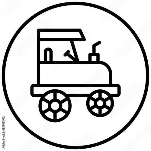 Buggy Car Icon Style