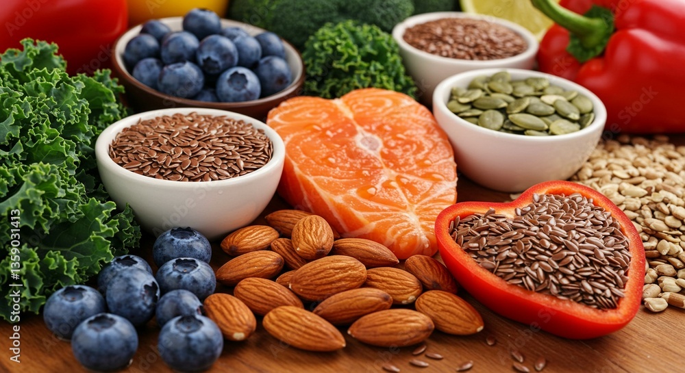 Fototapeta premium Many of organic and Fresh Healthy Food Menu Vegetarian