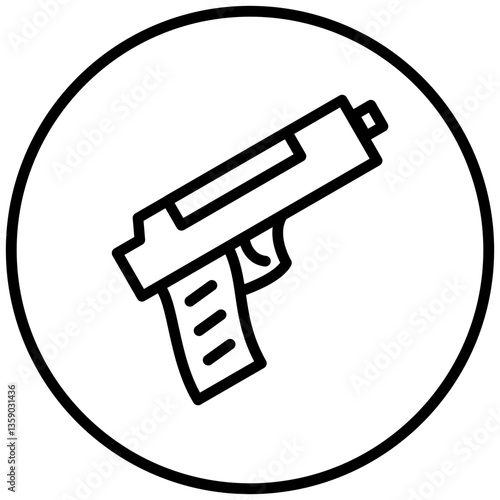 Army Gun Icon Style